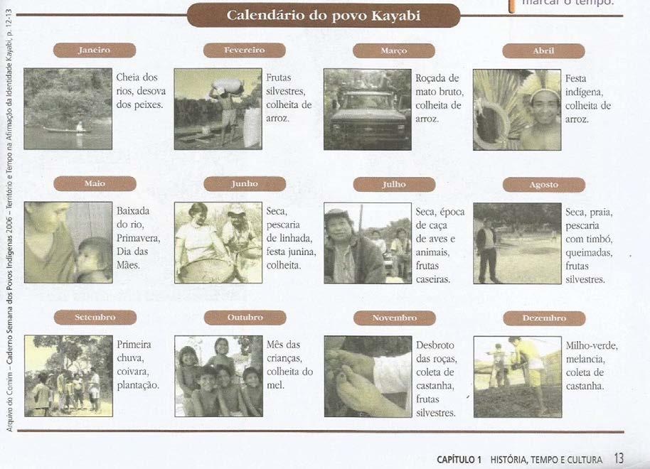 49 Figura 1: BOULOS JUNIOR, 2013, Vol. 2, p. 13. Assim, temos 12 imagens sobre o modo de vida do povo Kayabi, uma imagem representando cada mês e descrevendo as atividades principais desta etnia.