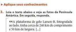 aprendidos; Aplique seus conhecimentos: promove a reflexão