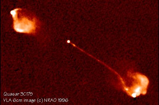 3C175 3C2173 é um dos objetos mais brilhantes já observados (está a 2 bilhões de