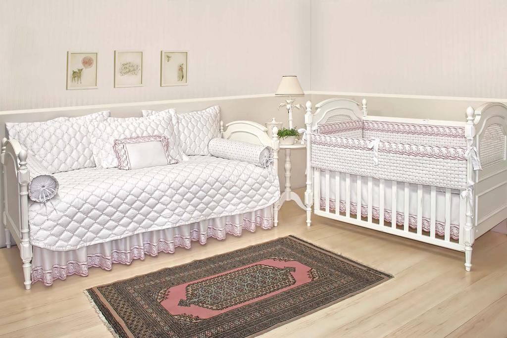 VERSALHES ROSÊ kit cama babá 6 peças KIBA 257.21.