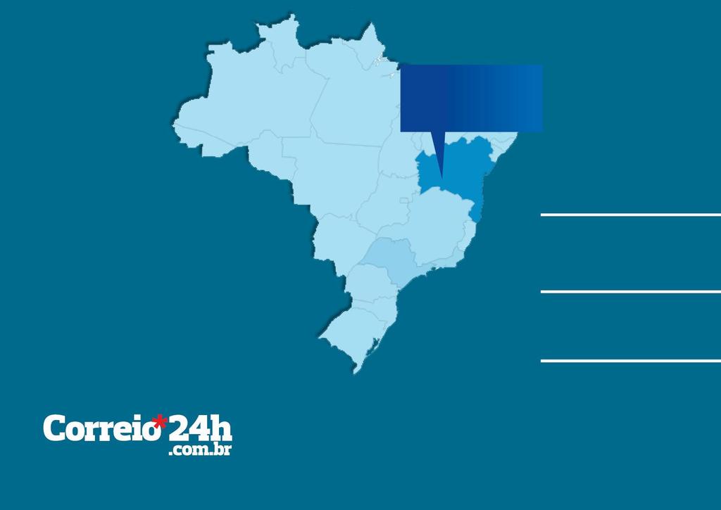 60,58% da audiência1 O site correio24h.com.br é a extensão do editorial multimídia do jornal Correio, líder em circulação na Bahia, segundo o IVC.