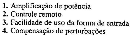 1.1 Introdução 1.1.b) Benefícios dos Sistemas de Controle