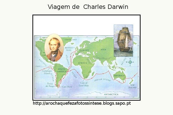 Darwinismo As teorias evolucionistas sofreram novo impulso quando em1831, Charles Darwin, embarcou no HMS Beagle.