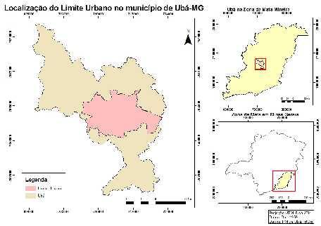 Figura 1: Localização do Perímetro Urbano no município de Ubá.