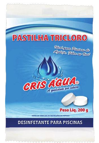 1. IDENTIFICAÇÃO DO PRODUTO E DA EMPRESA Nome do Produto: PASTILHA TRICLORO CRIS ÁGUA (Pastilha de Tricloro 90%) Aplicação: Desinfetante para Piscinas Nome da Empresa: Marco Antonio Spaca Piscinas