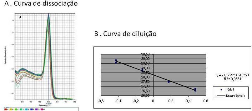 42 5 RESULTADOS 5.1 Expressão do mrna da α-inibina A curva de dissociação do gene da α -inibina foi única para cada fragmento e confirma a especificidade dos fragmentos transcritos (FIG.6-A).