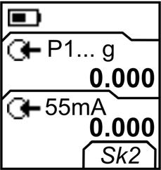 .. Descrição (* Item opcional) Uma tarefa de medição de entrada (P1, P2*). A tarefa inclui a faixa de pressão do sensor. ΔP.