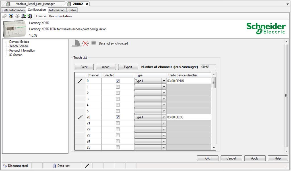 Configurando os botões via SoMachine Configure os botões nos canais desejados (em nosso caso, o 0 e o 20).