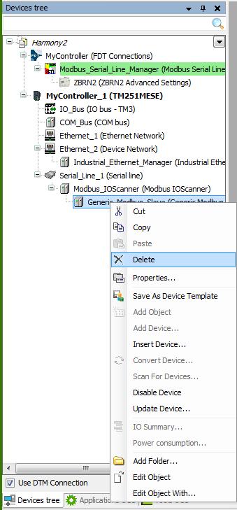 Configurando o Modicon M251 Em seguida, delete o