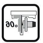8.3. Ajuste del batiente de 0º ATENCIÓN: Primero asegúrese que la máquina está apagada y desenchufada. Para regular o batente de 0º proceda da seguinte maneira: 1.