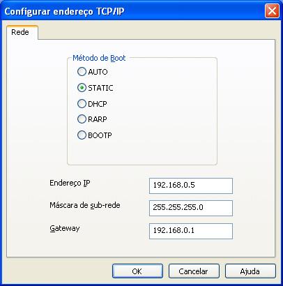 DHCP/BOOTP/RARP, o dispositivo será exibido como Não configurado (Unconfigured) na tela do utilitário BRAdmin Light.