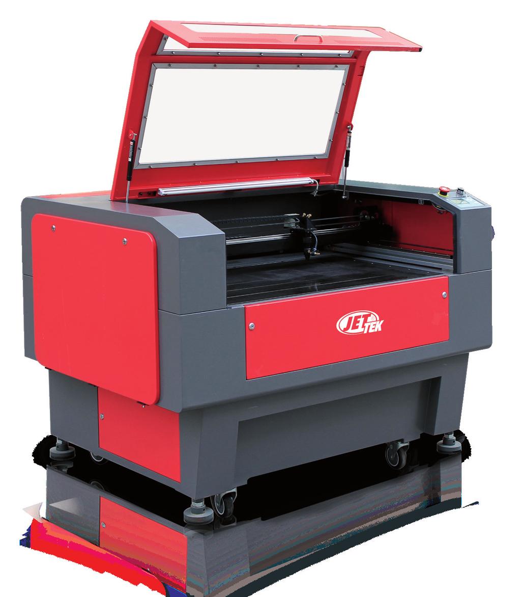 Máquina de corte e gravação laser CO 2 Indicadas para cortes de não metais como tecido, couro, papel, madeira, plástico, lonas e materias sintéticos.