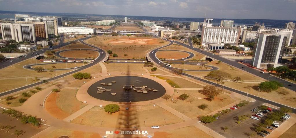 visão incrível de Brasília.