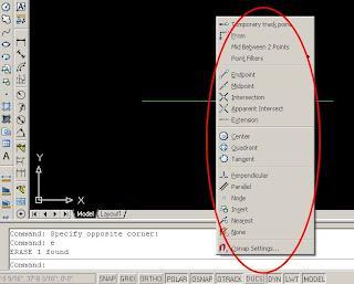 AREA DE TRABALHO Snap Regula o cursor para movimentar-se a intervalos fixos, como de 0,5m em 0,5m. F9. 3 Exercício Livro página 47. 4 Exercício. Osnap Snap ao objeto.