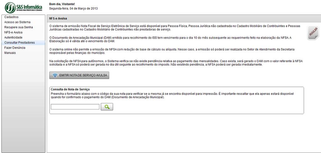 P á g i n a 9 É necessário informar os seguintes dados obrigatoriamente: - Dados do