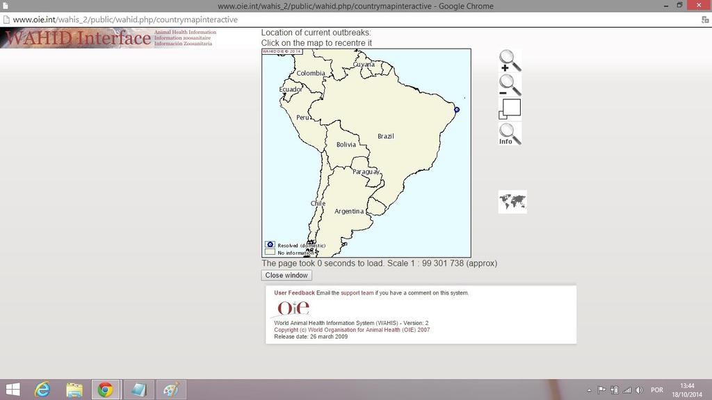 em laboratório oficial (Aquacem) Notificação ao delegado do Brasil na OIE Fonte: http://www.vet.