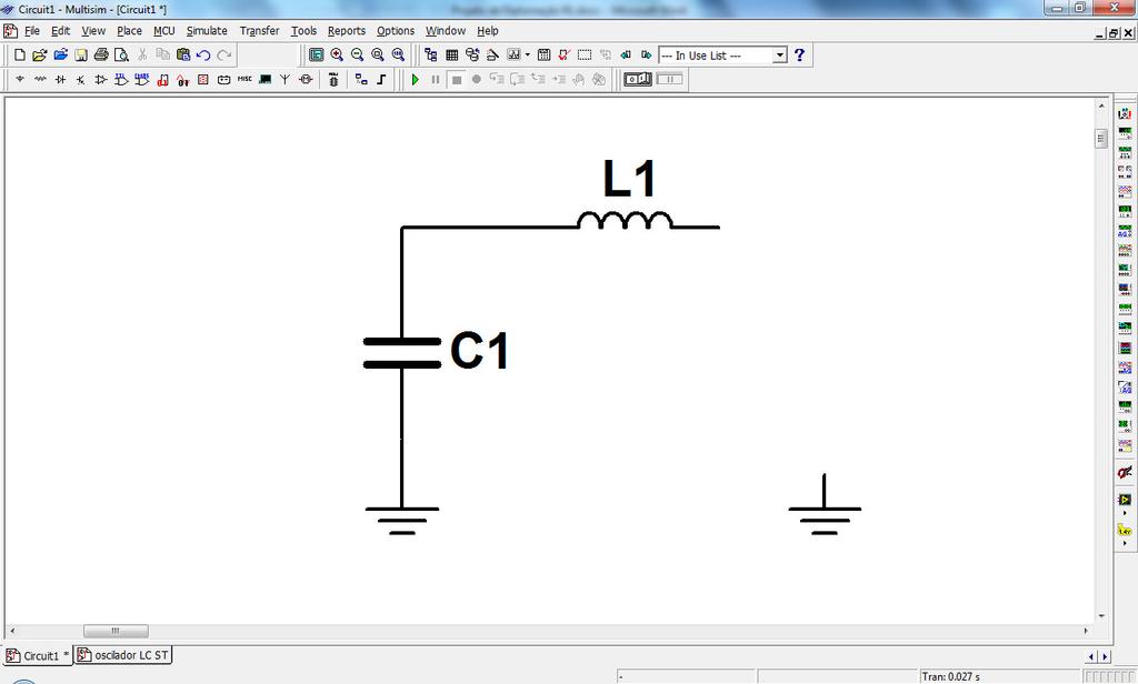 19 Ao iniciar a operação, o capacitor 1 e o indutor 1 estão descarregados, portanto tanto quanto são zero. Como é zero, está em nível alto, ou seja, em.