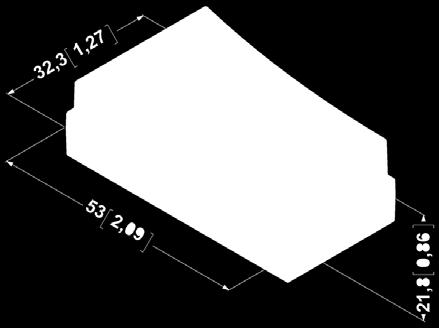 86] Figure A2: CFW100-CCAN dimensions in mm [in] and connectors location Figura A2: