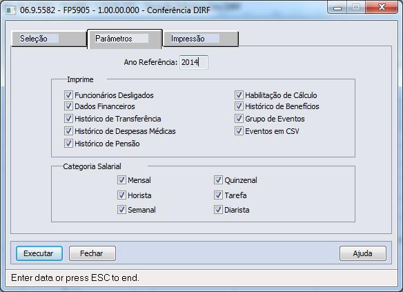 Título do documento Para efetuar o processo de conferência das informações da DIRF, é utilizado um novo programa que contém as informações do funcionário.