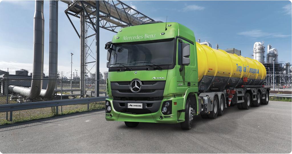 Novo Actros 2546 6x2 Estradeiro Dimensões (mm) 1 Modelo/Entre eixos 2546/33 [a] Distância entre eixos 3.300+1.350 [b] Comprimento total 6.860 [c] Largura 2.