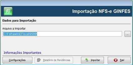 Diversos / Importação NFS-e Grupo IOB Folhamatic EBS >