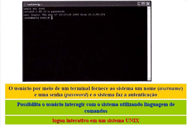 Figura 20 Criação de um processo via logon