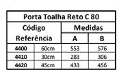 Porta-toalha longo 60cm