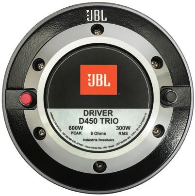 D100 D200 D250X D250 TRIO DRIVER DE COMPRESSÃO DRIVER DE COMPRESSÃO FENÓLICO D305 Recomendado para aplicações de faixa média em PAs, monitores de palco, sidefills e sistemas