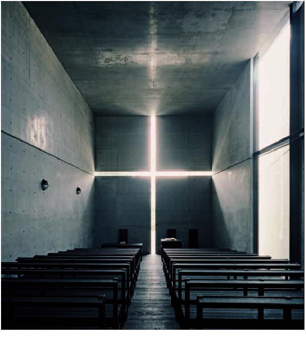40 universo da tecnologia industrial e tornar-se uma grande arte, no verdadeiro sentido da expressão 51. Ilustração 6 Igreja da luz (1989). Projeto do Arquiteto Tadao Ando. Ibaraki. Japão.