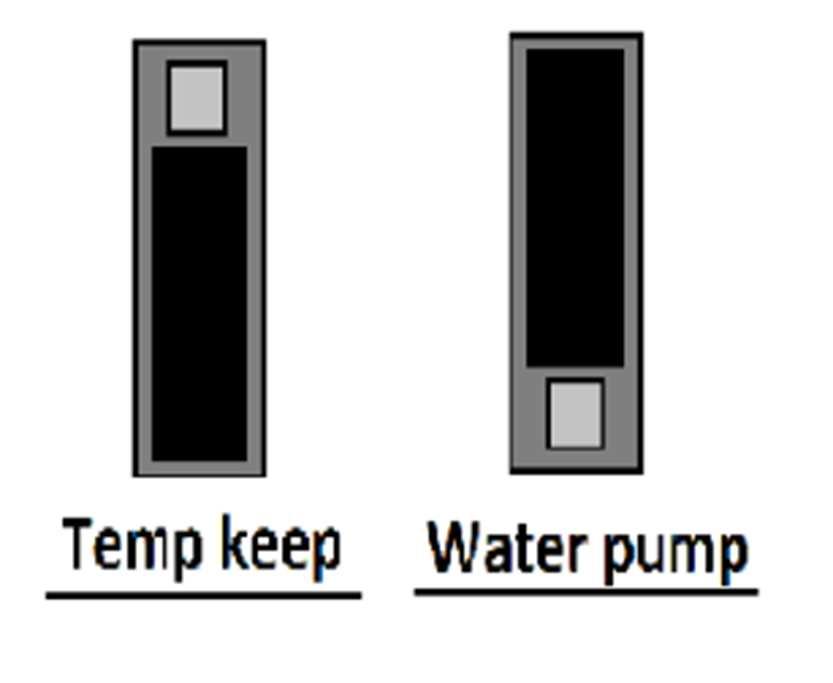 4.4 Escolha water pump (controle de bomba para abastecimento) ou temp keep (aquecimento de tubulação, (não usado no Brasil)), mudando o jumper eletrônico ao lado do botão abaixo. conforme figura 4.