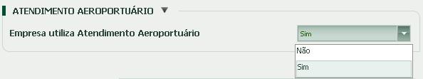 DIVERSOS Empresa utiliza atendimento Aeroportuário: Marque esta opção para que o Solicitante possa solicitar o atendimento aeroportuário direto pelo Reserve.