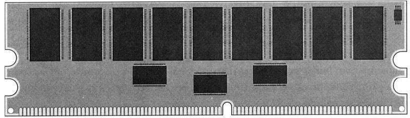 Módulos de Memória Módulos DDR-DIMM Os módulos DDR-DIMM têm 184 terminais, por isso muitas vezes é