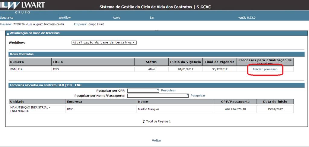 Você deve utilizar este menu quando houver a necessidade de cadastrar alocar pessoas, substituir ou até mesmo desalocar