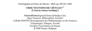 estudo de caso: como os professores aprendem os conteúdos e a ensinar ciências na perspectiva