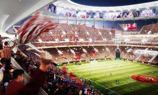 Roma aguarda aprovação para estádio que custará R$ 5 bilhões POR REDAÇÃO Desde que foi vendida para um fundo americano, em 2011, que a Roma tenta tirar do papel o projeto de um novo estádio para o