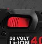 725 Voltagem inicial máxima da bateria - medida sem carga de trabalho - é de 20 volts.