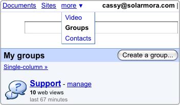 Caixas de e-mail compartilhadas x Grupos do Google Compartilhe uma caixa de equipe Compartilhe uma caixa de equipe com um grupo de pessoas que podem enviar mensagens em nome da