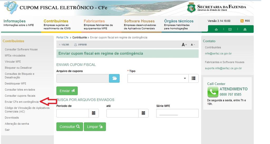 O Contribuinte nomeia o arquivo a ser enviado com o prefixo "AC+<Chave de Acesso do CFe>" - para arquivos de CANCELAMENTO; Ex: AC25348935207458102458633986354125789954104521;