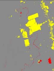 Após o fatiamento, a imagem temática resultante foi rotulada para obter o Mapa das mudanças. 3.