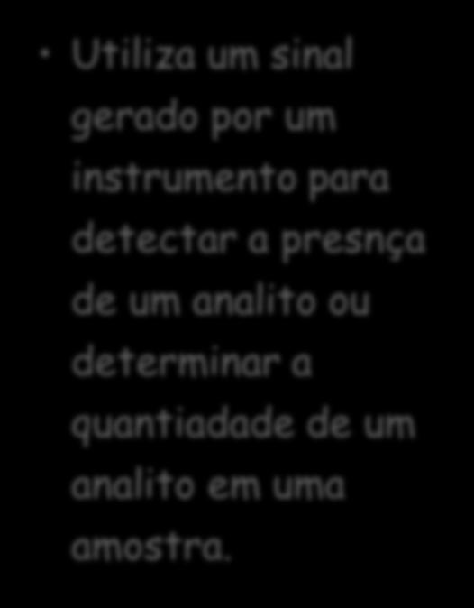 Um método em que a quantidade medida é definida pela sequência encontrada em conformidade com o procedimento