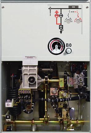 Componentes Disjuntor a vácuo Características De acordo com IEC 62271-100 (ver normas na página 56) plicação em invólucro metálico vedado hermeticamente por solda no painel em conformidade com o