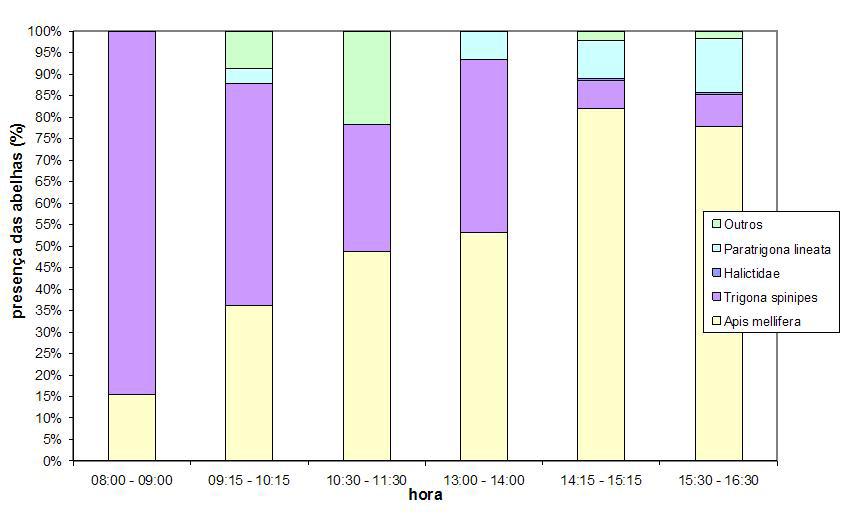 Teixeira e Zampieron, 2008 9 Figura 5: Distribuição média relativa dos visitantes ao longo das horas.