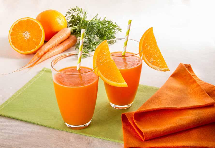 SMOOTHIE DE LARANJA E CENOURA Ingredientes: Cenouras descascadas