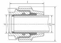 Conexões de Compressão Dimensões CTS Dimensiones CTS Bitola d x d1 E I Peso (g) Código 20 x 1/2 (O.D. 15.8mm) 48 67 20 ** 25 x 3/4 (O.D. 22.