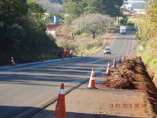 4) Serviços retomados a partir da penúltima semana do mês de Julho: Tapa-buraco, remendo profundo, roçada e limpeza.