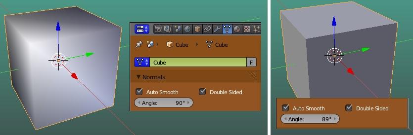 Com o Modifier Subdivision Surface (Subsurf) temos um resultado semelhante ao Auto Smooth.