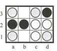 Em cada jogada, cada jogador realiza uma das seguintes acções: Coloca uma peça verde num quadrado vazio; Substitui uma peça verde por uma peça amarela; Substitui uma peça amarela por uma peça