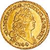 372) BC 116 Lote (3 moedas) 300. Ouro Meio Escudo 1736 (109.15, J5.365) BC+; Meio Escudo 1738 (109.16, J5.