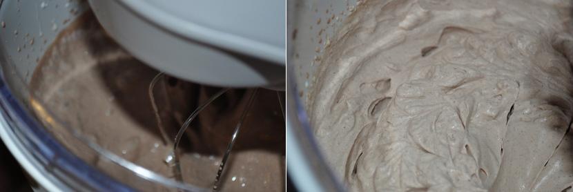Agora no pote da batedeira adicione o creme de leite bem gelado (deixe no freezer por uns 15 minutos, para que ele
