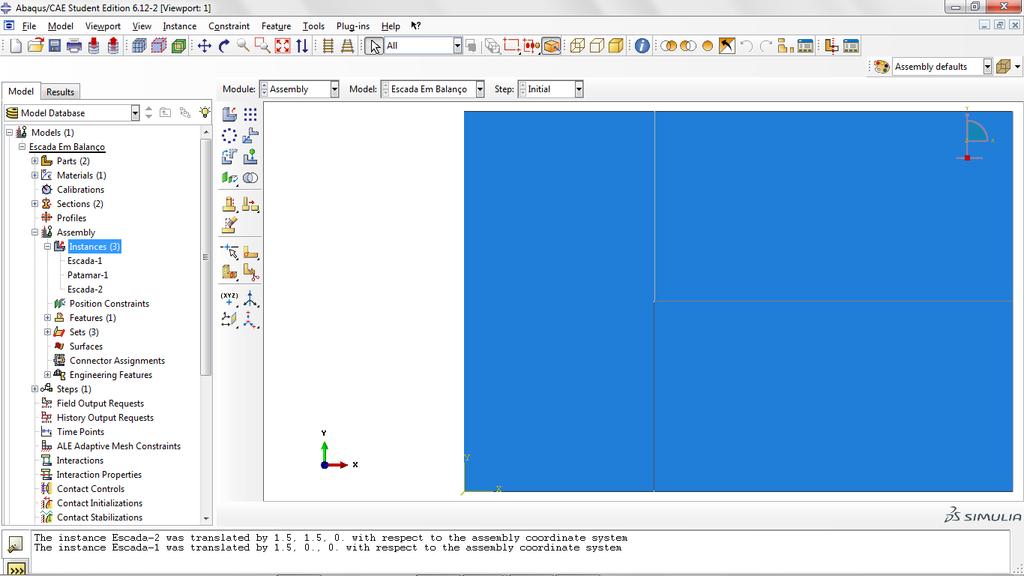 Com a ferramenta Rotate Instance, rotacione as partes Escada com